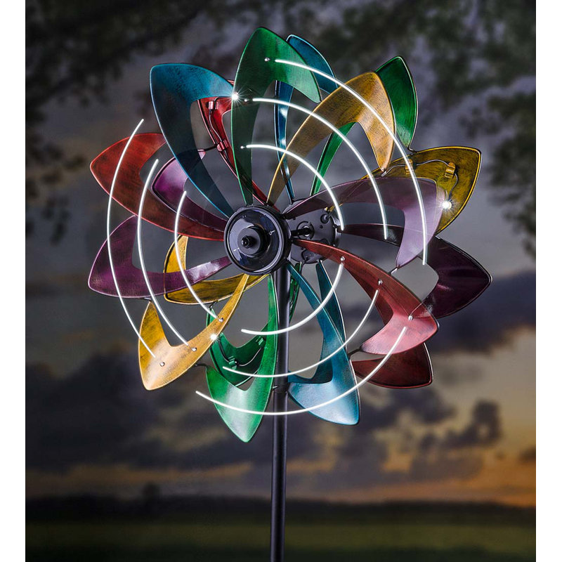 Plow & Hearth Flower Garden Wind Spinner & Reviews Wayfair